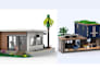 make custom lego tiny house, container home and modern modular architecture moc